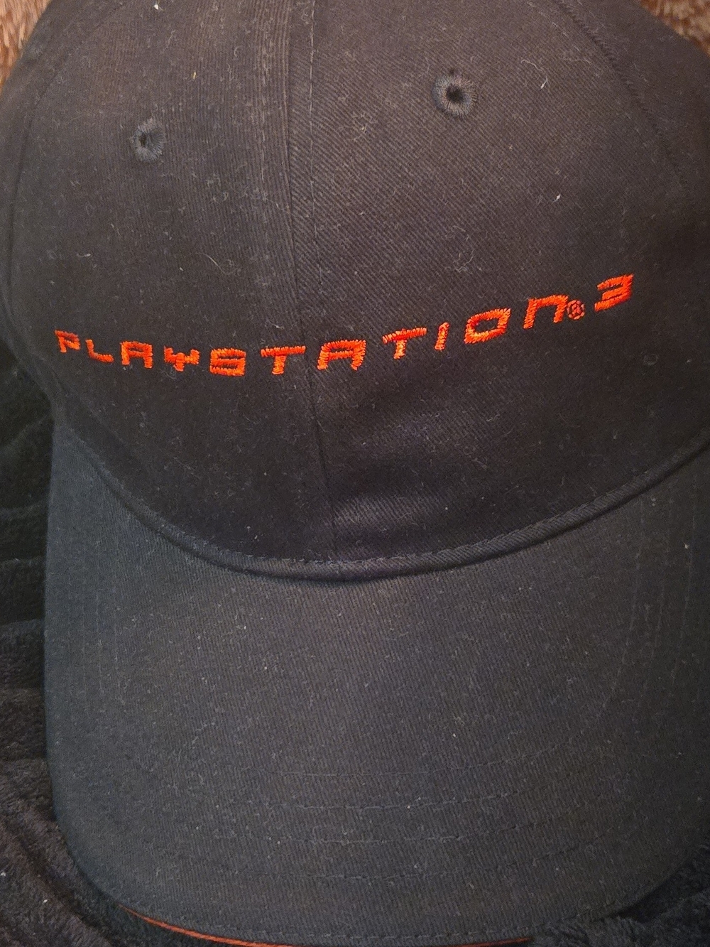 Sony Black Baseball Cap with Red PlayStation 3 Embroidery